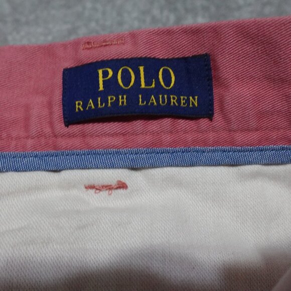 Polo Ralph Lauren Classic Fit Shorts Men's Size 36 Pink Chino Casual Outdoors - Picture 12 of 13